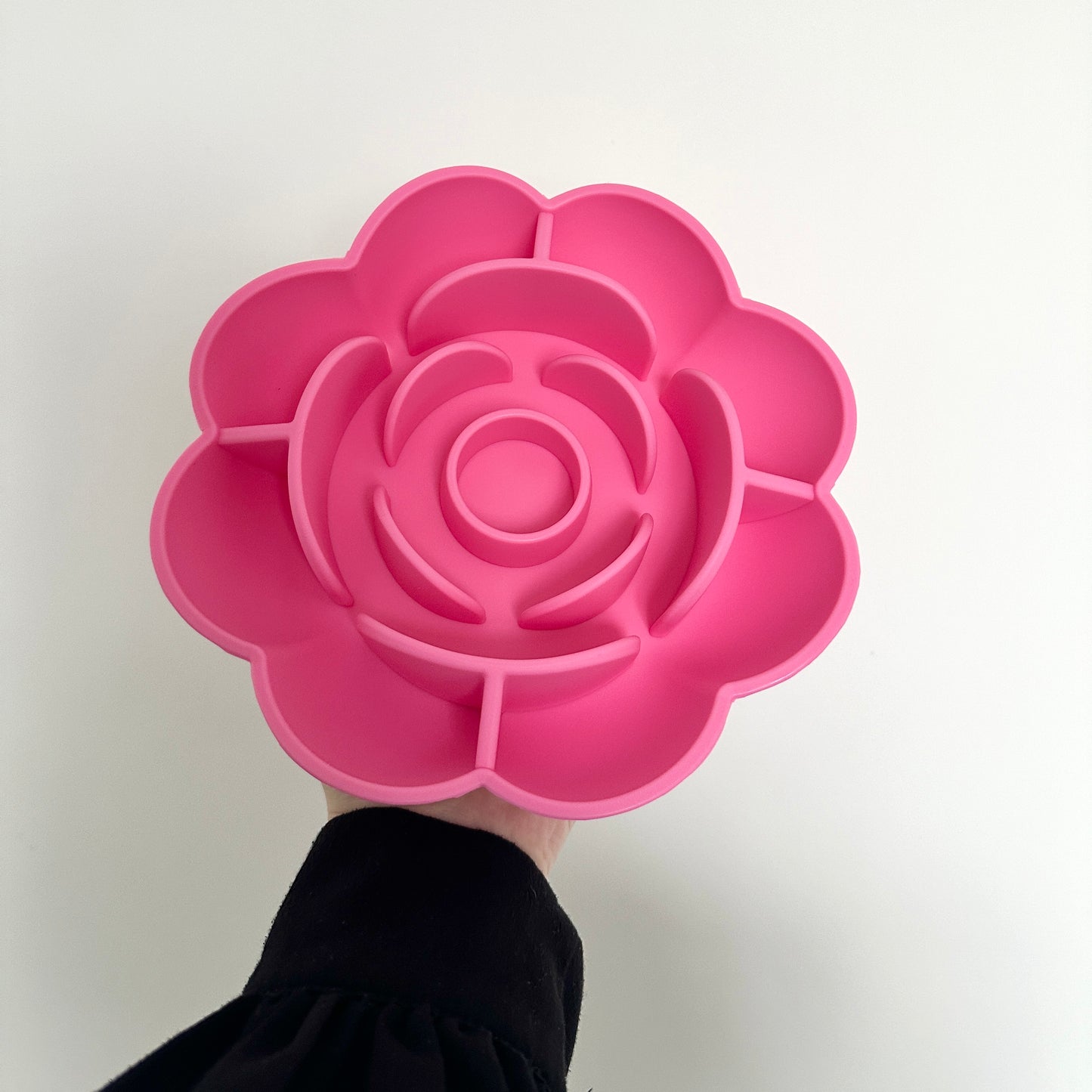 Flower Slow Feeder Silicone Bowl