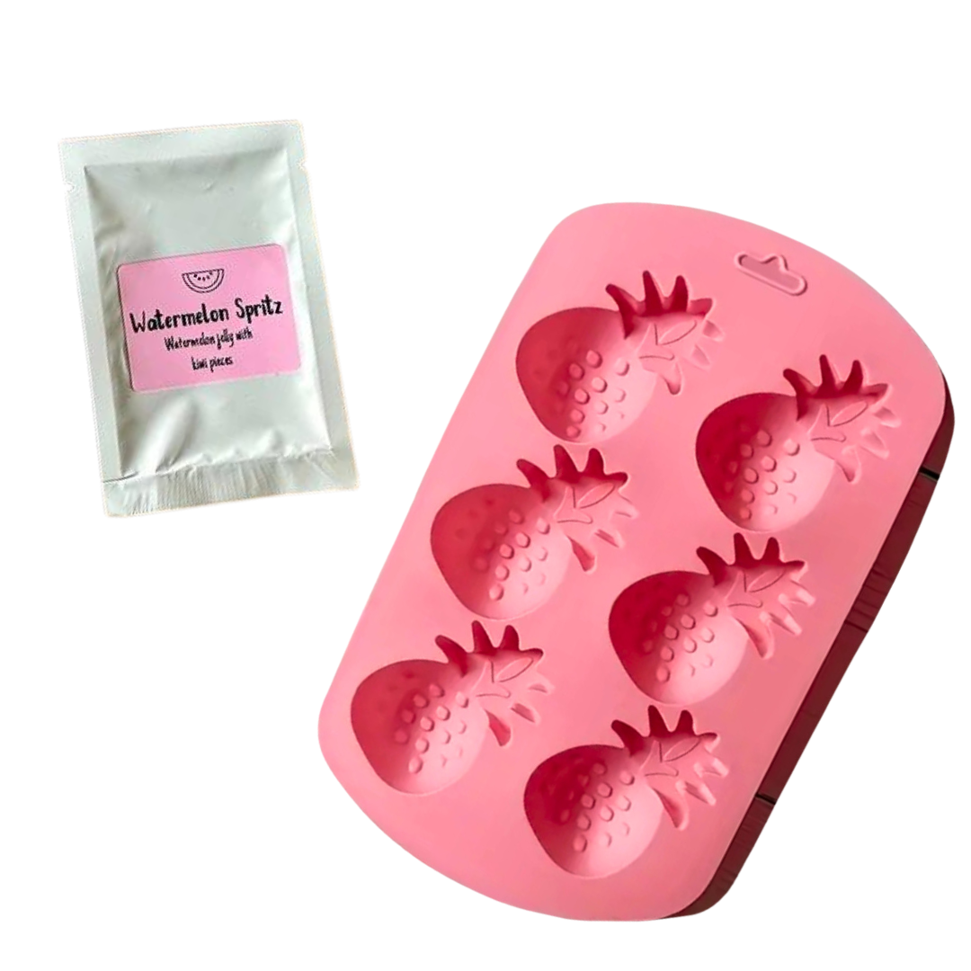 Watermelon Jelly Sachet & Pineapple Mould